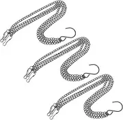 GANAZONO 3pcs Flower Pot Hanging Chains Durable Chain Hanger for Planters Easy to Use Hook for Bird Feeders Lanterns and Ornaments for Garden Decoration