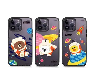 正版 熊大 太空宇宙 兔兔 莎莉 LINE FRIENDS 適 iphone 14/14pro 蘋果 手機殼 防摔殻