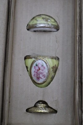 Faberge Orchid Egg Musical Box Franklin Mint Song of The Lark Tchiakovsky’s NOS