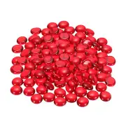 Fire Glass Beads Glass Marbles Gravel Pebbles 500g/1.1lbs Red
