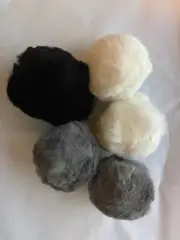 GO CAT RATTLE FUR BALL CAT NIP TOYS SMALL PET TOYS COUNT OF 5