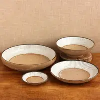 在飛比找樂天市場購物網優惠-日本製 日式餐碗 美濃燒 復古 十草 湯盤 甜點盤 復古盤 