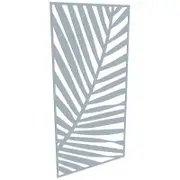 ProtectorAl 300-1200w x 1201-2400h Silver Matt/Gloss White Palm Unframed Composite Deco Panel