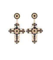 [Dolce & Gabbana] Dolce & Gabbana Crystal clip-on earrings One Size gold