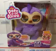 11" Pets Alive Fifi the Flossing Sloth Battery-Powered Robotic Toy Dancing Plush