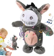 Donkey Plush Toys, Talking Animal Plush Toys, Electric Interactive Animated Toys, Donkey Plush Toys, Children's And Boys' Interactive Music Toys