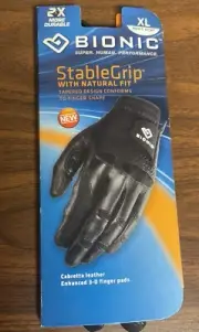 Bionic Men’s golf glove XL RIGHT hand ONLY Stable Grip Black New