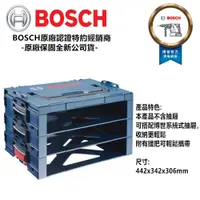 在飛比找PChome24h購物優惠-德國原裝 BOSCH i-BOXX 抽屜式三層網架 收納 攜