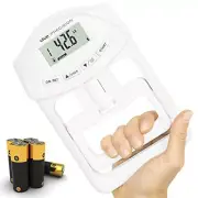 Grip Strength Tester - Hand Grip Dynamometer - Handheld Digital Grip White