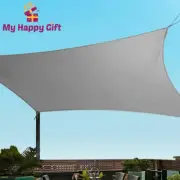 Instahut Sun Shade Sail Cloth Shadecloth Outdoor Canopy Rectangle 280gsm 4x6m
