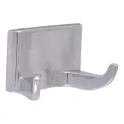 Design House Millbridge Metal Double Robe Hook in Polished Chrome/Silver