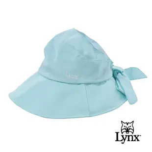 【Lynx Golf】女款蝴蝶結假綁帶設計微調式大盤帽(二色)