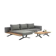 Deck Outdoor Concepts Zedd Outdoor Modular Lounge in Charcoal