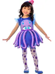Cute Purple and Blue Octopus Girls Costume