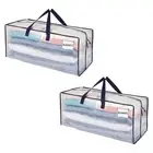 2 Pack Moving Bags w/Backpack Straps, Heavy Duty, Moving Boxes Alternative, P...