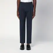 [Santaniello] Blue Cotton Trousers 46 IT Blue