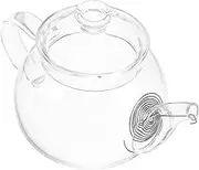 Zerodeko Heat Resistant Borosilicate Glass Teapot with Removable Infuser Thickened Design for Loose Leaf Tea Transparent Stovetop Safe Kettle for Home and Office Use