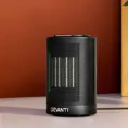 1200W Devanti Electric Fan Heater Black