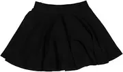 [BESTonZON] Elastic Versatile Skateboard Skirt Skirts Short Dress Dress Party Costume Polyester Black
