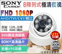 在飛比找PChome24h購物優惠-高清HD 1080P 監視器攝影機 室內半球攝影機