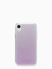 flexible tinted glitter iphone xr case