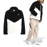 在飛比找Yahoo奇摩購物中心優惠-Adidas FUR LOGO JKT U 男女 黑白色 休