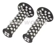 ProBMX Checker Grips - Black & White - Sold In Pairs - Old School BMX Style