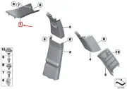 MINI COUNTRYMAN R60 Left Column A Cover 9801253 51439801253 NEW GENUINE