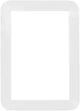 STOBAZA 4Pcs 6 Colorful Magnetic Photo Frames PVC Magnetic Picture Frames for Refrigerator Lockers and Whiteboards Blue White Decorative Photoframes