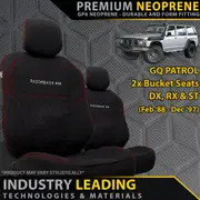 Nissan Patrol GQ - GP6 Premium Neoprene 2x Front Seat Covers (Made to Order)