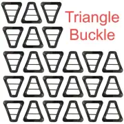 2-50Pcs Double Bar Plastic Triangle Buckle Strap Suitable for Luggage Handbag