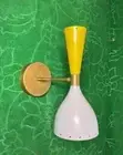 Wall Pair Fixture Sconce Diabolo Italian Modern Lights Mirror Style Stilnovo