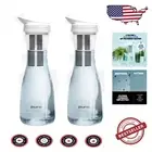 Puro 2-Pack Glass Water Filter Pitchers - Eco-Friendly Carbon Filtration System