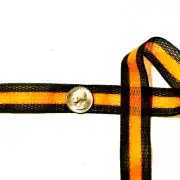 Mesh Stripe Braid Trim Athletic Ribbon Trim 1" Brown Burnt Orange 5 yds AR1