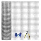 Hardware Cloth, 1/2 inch 24inx50ft 19GA Hot-dip Galvanized Wire Mesh, Wire Fe...