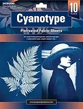 Jacquard Cyanotype Pretreat Fabric Shts 10Pk