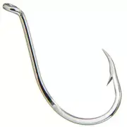 Mustad Beak/ Octopus Bait Hook 92553-SS 3/0 1X Strong 50 Pack Hook Stainless