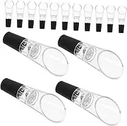 iplusmile 24pc Wine Decanter Set Aerator Pourer Enhance Flavor Acrylic for Home Parties Bars