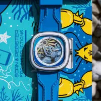 在飛比找momo購物網優惠-【SEVENFRIDAY】BEACH CLUB 自動上鍊機械