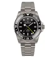 Oceaneva Men's Deep Marine Explorer GMT Watch 1250M Ceramic TITANIUM