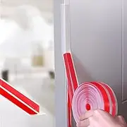 Door Draft Stopper,Door Draft Blocker Insulator,Door Sweep Weather Stripping,Weather Stripping Door Seal,Shower Door Seal Strip,T-Shaped Clear Silicone Seal Strip for Door & Windows Gaps.(3M)