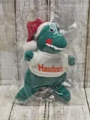 Vintage Plush Rare Alligator with a Hardee's T-Shirt Mini Plush 1980s