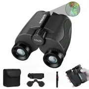 12X25 Compact Binoculars for Adults & Kids – HD, Waterproof, Non-Slip for Bird W