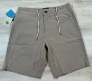NWT Faherty Mens Shorts Beige Khaki 28 All Day Drawstring MSC0001