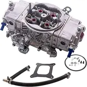 RoyalAir Double Pumper Carburetor, Square Bore, High Performance Racing Carb with Downleg Booster, Holley 4150 Style Replacement For Quick Fuel Brawler Race Series 650CFM BR-67199 (A4150-650)