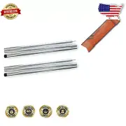 Lightweight Collapsible Steel Tarp Poles 2 Set - Perfect for Outdoor Adventures