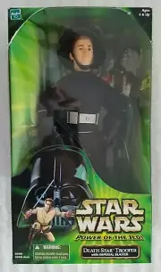 STAR WARS POWER OF THE JEDI DEATH STAR TROOPER WITH IMPERIAL BLASTER