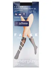 Falke Energize 30 Denier Knee-high Socks - Black 3738 (IT37 - 38 / UK4 - 5)