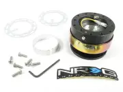 NRG Steering Wheel Quick Release Kit Gen 2.0 Black Body w/ Neo Chrome Ring NEW (for: Toyota)