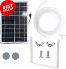 Solar Oxygen Pump Aquarium Fish Tank Pond Aerator with Air Bubble Stone